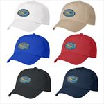 AH1001E 5 Panel Polyester Cap With Embroidered Custom Imprint   